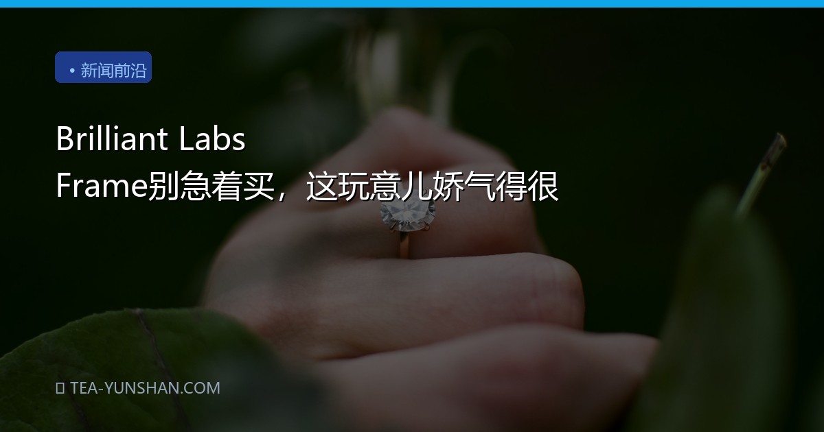 Brilliant Labs Frame别急着买，这玩意儿娇气得很